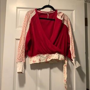 Free People Red Top